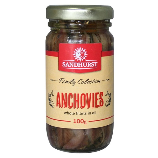 [SANANCH100] sandhurst anchovies veg oil 100g [B]