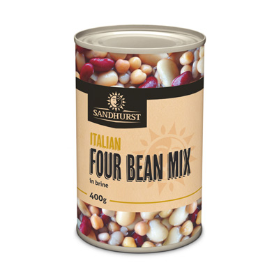 [SANBEAFOUMIX] sandhurst four bean mix 24 x 400g [B]