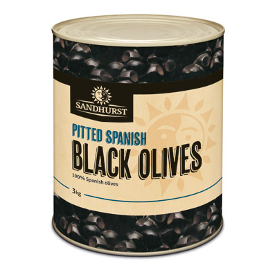 [SANOLIBLASPAPIT] shurst olive black spanish pitted A10[U]