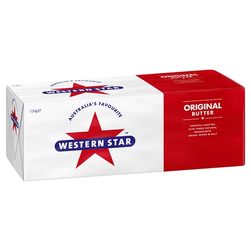 [WESBUTSAL1.5] western star butter salted 8 x 1.5kg [B]