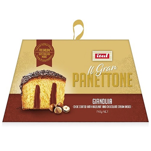 [ITAPANGIA750] ital panettone gold w gianduia (box)750g*(6)[B][SI-PANG75]