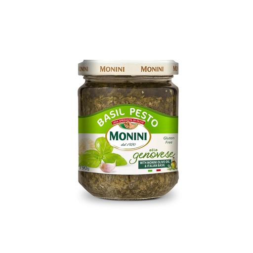 [MONOILPESBAS190] monini basil pesto genovese 6 x 190g [B]