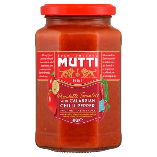 [MUTGOUPASCHI] mutti gourmet pasta sauce with chilli 6 x 400g [B]