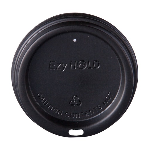 [LVZLID8OZB] 8oz Dome Lid (80mm) - Black x 1000