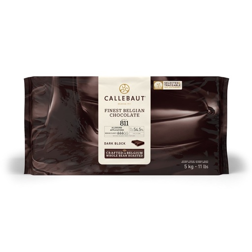 [CALLEBAUT/SWEET] BITTER SWEET DARK CHOCOLATE  54.5% BLOCK 5KG