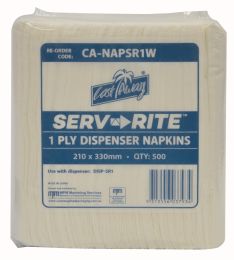 [NAPKIN_SR_WH] SINGLE SERVE DISPENSER NAPKINS WHITE X 6000