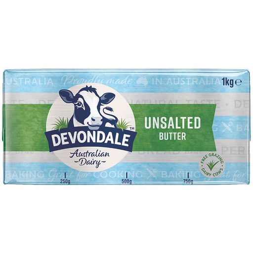 [BUTTER-1KG-US] Devondale UNSALTED BUTTER 1KG