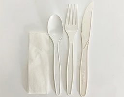 [CUTLERY5] ECO FREINDLY PLA CUTLERY PACK (FKSN)  X 500