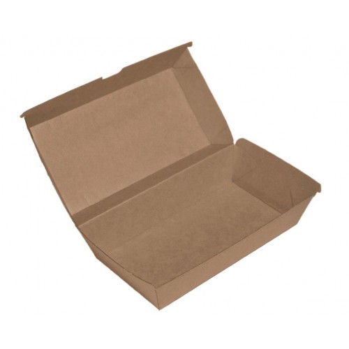 [BETABOARD-SBL] KRAFT BOARD LARGE SNACK BOX 205 X 107 X 77MM (200)