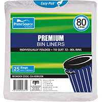 [GARBAGE-CLEAR] NATURAL GARBAGE BAGS 72LT X 25