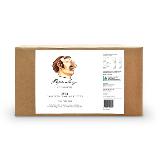 [PSCOOBUTUNS20] Pepe Saya Unsalted Cooking Butter 20kg