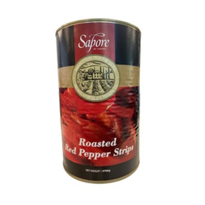 [SAPREDPEPSTRA12] SAPORE ROASTED RED PEPPER STRIPS A12