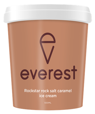 [ICECREAM500ML-CAR] Rockstar Rock Salt Caramel Ice Cream 500ML X 6