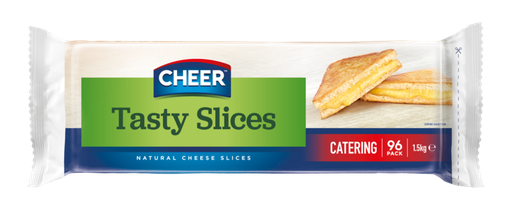 [CHEESE/SLICES] TASTY CHEESE SLICES 90 PIECE 1.5KG