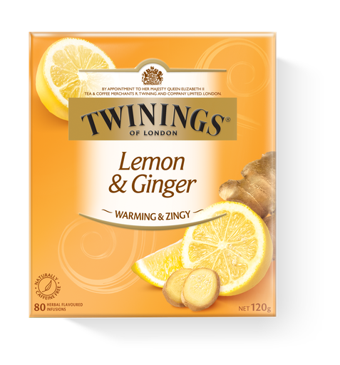 [TWININGS05] TWININGS LEMON & GINGER TEA 10PC X 12