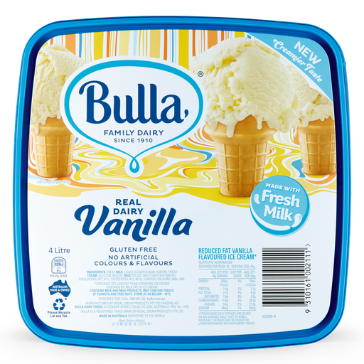 [ICECREAM4L] VANILLA ICE CREAM 4LT