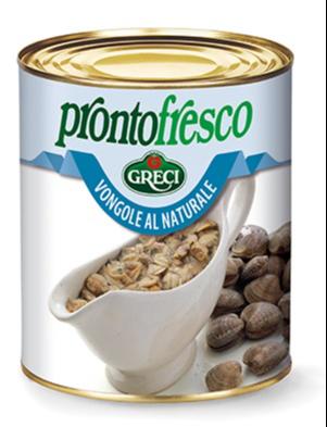 [GREPROVON] VONGOLE (CLAM MEAT) AL NATURALE 850GM